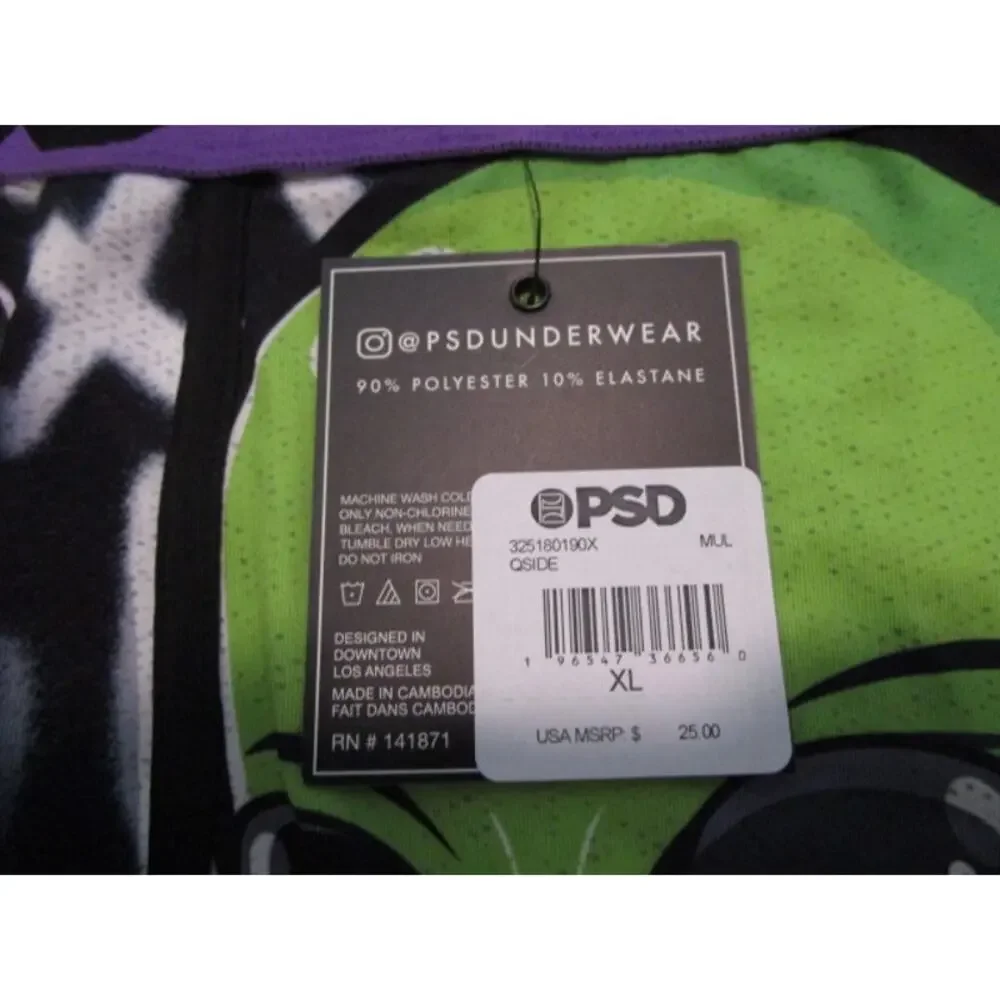 PSD Qside Qrew Only Green Alien Men's XL Underwear Boxer Briefs